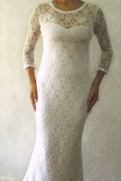 Vestido noiva sereia simples