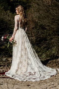 Vestido Noiva Tule Floral Vintage na internet