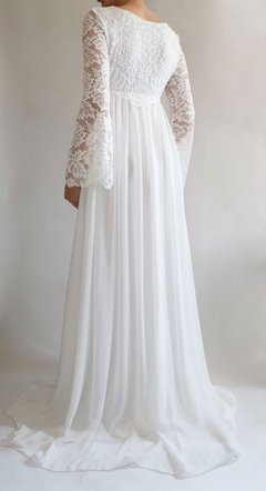 Vestido Noiva Gestante Boho Flare - comprar online