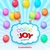25 Unidades Bexiga Balão Cromado Vermelho Metálico Joy 9 pol - comprar online