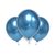 25 Unidades Bexiga Balão Cromado Metalizado Azul 5 pol - comprar online