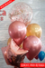 Arranjo de Balões Bubble Com Confete, Personalização e Látex