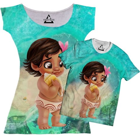 Vestido ou Camiseta Moana Baby - FrostBite Brasil