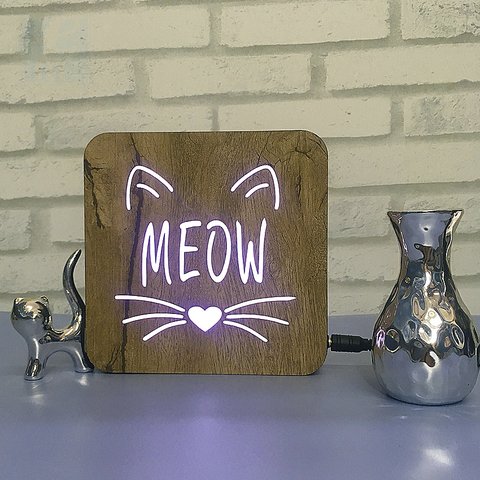 Luminária Ledito Wood - Meow - comprar online