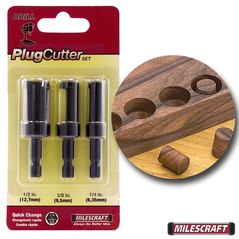 Milescraft Set Sacabocado PlugCutter Tarugos De Madera