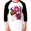 Camiseta Highschool Dxd Anime Raglan Manga 3/4 Unissex