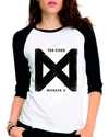 Camiseta Monsta X The Code V3 Kpop Raglan Babylook 3/4