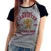 Camiseta Game Of Thrones House Lannister Mescla Babylook