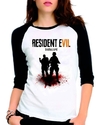Camiseta Game Resident Evil 7 Re Vii Raglan Babylook 3/4
