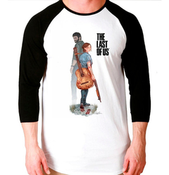 Camiseta The Last Of Us 2 Gamer Jogo Geek Raglan 3/4 Unissex - comprar online