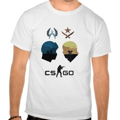 Camiseta Branca Counter Strike Cs Go Game