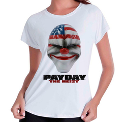 Camiseta Babylook Pay Day Payday The Heist - E-Anime Store
