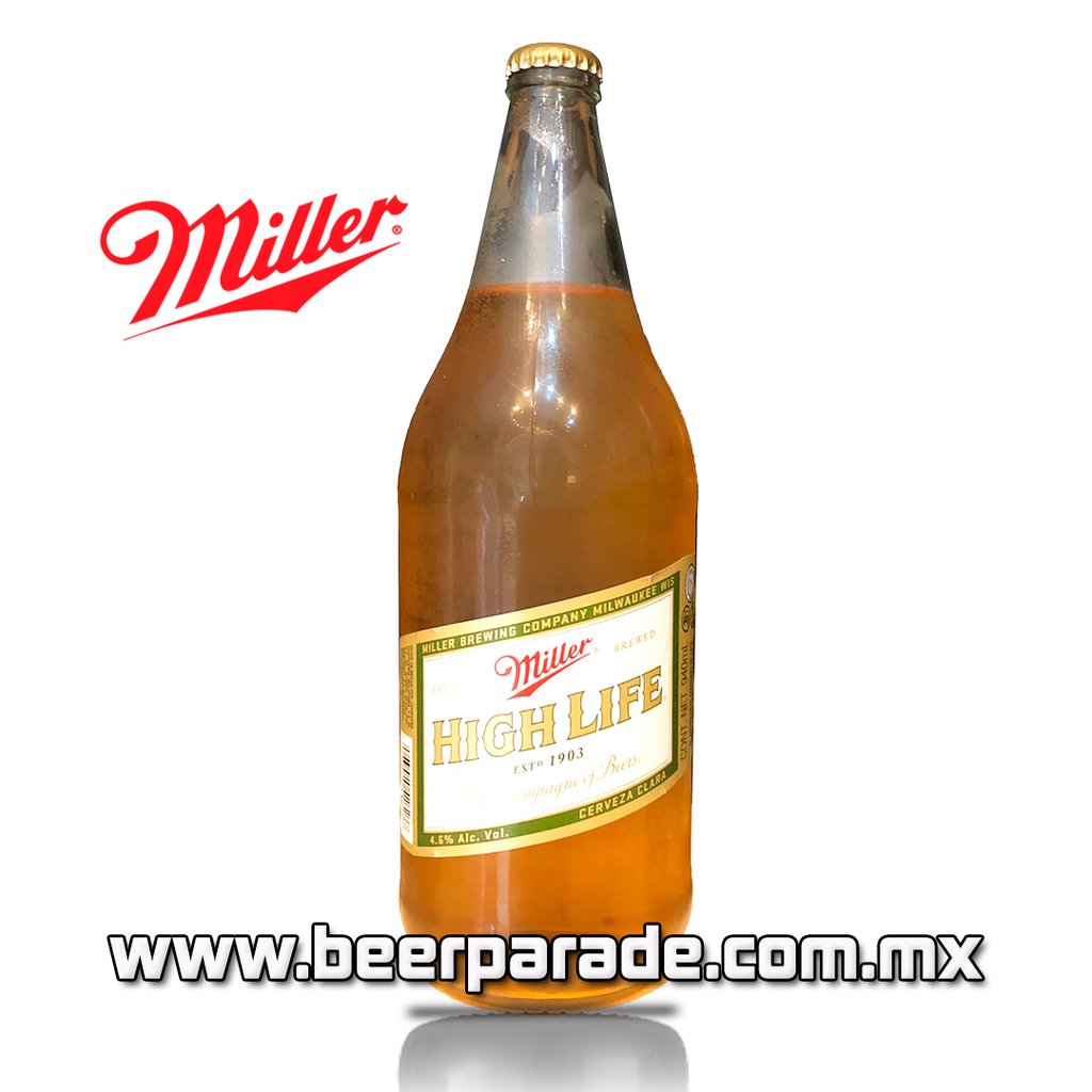 Miller High life 940 ml botella (caguama) Beer Parade