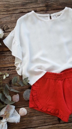 SHORT CAMPANITA ROJO