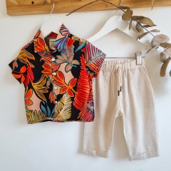 CAMISA COZUMEL NEGRA - Pinina Kids Boutique