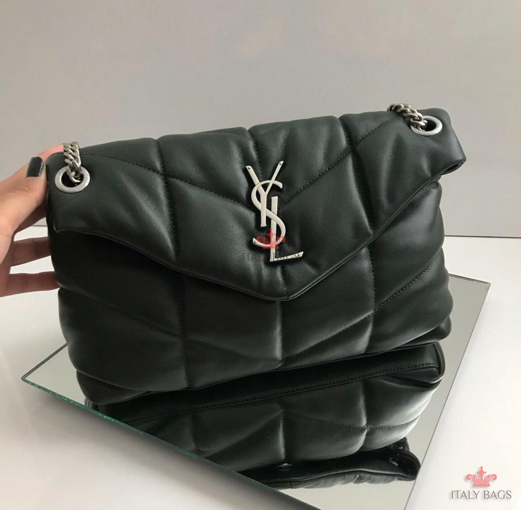 black puffer bolsa