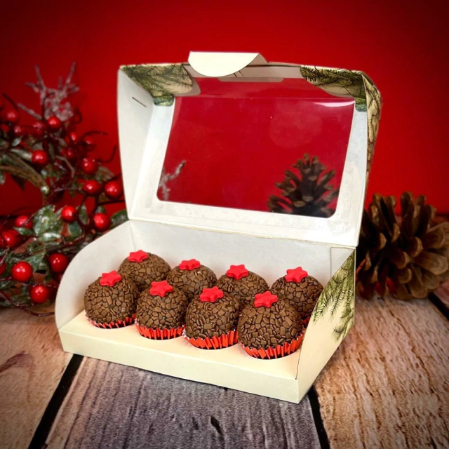10 Caixas p/ 8 Brigadeiro - Encantos do Natal 10 Caixas p/ 8 Brigadeiro - Encantos do Natal