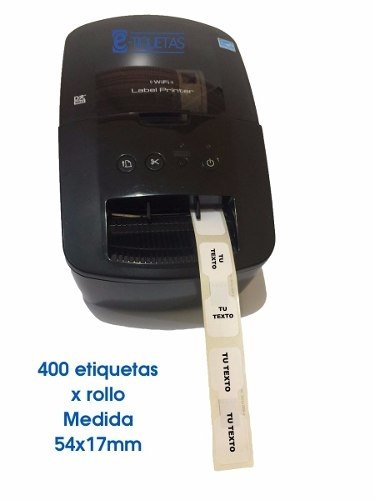 Impresora de etiquetas Brother Ql 800 para joyeria + Rollo Dk Joyeria  Opticas Plastico