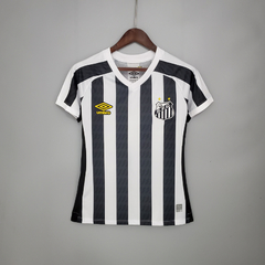 Camisa 2 Santos Away 2021/2022 - Torcedor Adulto - Feminina Branca e Preto na internet