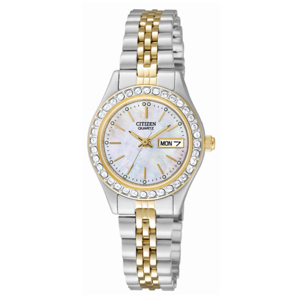 Montre Citizen EU1460-54E Vintage Chiffres Romains Noir - Neuve Avec étiquettes