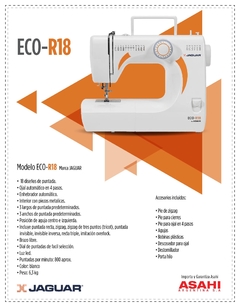 Maquina de coser Jaguar modelo ECO-R18 - tienda online