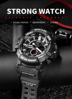 Relógio Masculino Esportivo SMAEL 1809 Militar à Prova d´Água - online store
