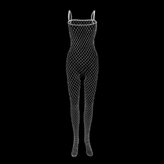 Bodystockings de Virilha aberta Lingerie sexy Transparente Erótica com meia-calça de renda Nylon Plus Size Print Meias a na internet