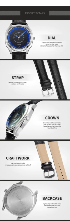 Relógios De Luxo Masculino À Prova D' Água Yazole Z354 - buy online
