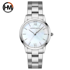 Relógios de Pulso Feminino Hannah Martin HM-1221 À Prova D'Água Modelo Clássico Aço Inoxidável - online store