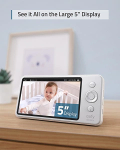 Monitor de Vídeo e Áudio ANKER, para bebês, Tela grande de 5 polegadas, Áudio Bidirecional, visão noturna - comprar online