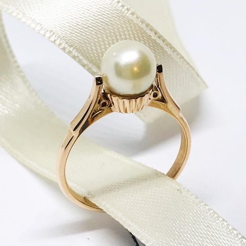 Hermoso Anillo Oro Blanco 18k Gran Perla Brillantes | islamiyyat.com