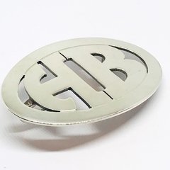 Hebilla cinturon plata con letras hecha a mano T2016 - comprar online
