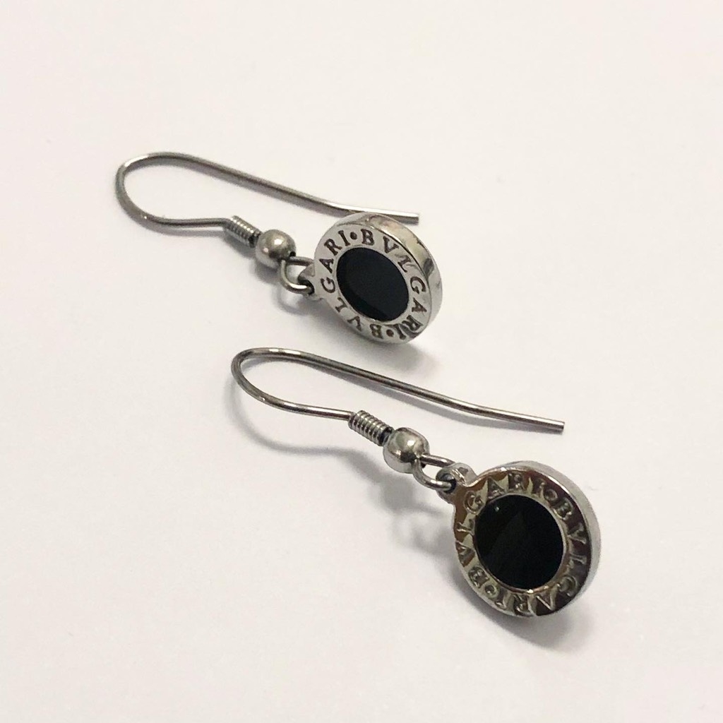 Aros colgantes estilo Bulgari Acero