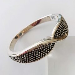 Pulsera moño plata inflada Italiana 7568