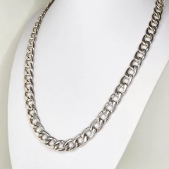 Collar gargantilla Groumet acero blanco 4297
