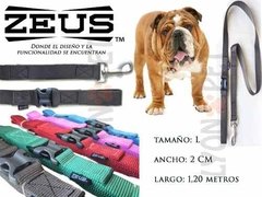 Correa Zeus Large 1,2m Para Perros Ideal Bulldog Beagle - tienda online