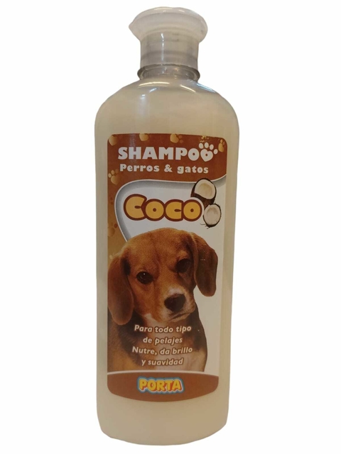 Shampoo Porta Coco Perros Gatos Nutrición Brillo X 500ml