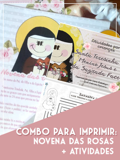 Kit Combo "Novena das Rosas de Santa Teresinha" + "Livro de Atividades". Produto Digital.