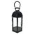 Lanterna Decorativa de Metal Preta Hexagonal 33cm Altura - comprar online