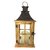 Lanterna Decorativa de Madeira Vidro Pequena 35x17cm - comprar online