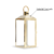 Lanterna Marroquina Dourada Grande Metal Vidro 43x18cm na internet