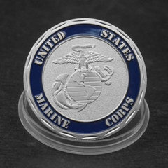 Moeda Marines Force Comando de Operações Especiais Comemorativa Prata Militar - comprar online