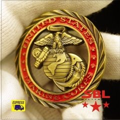 Moeda USMC Marine Corps Comemorativa institucional Militar na internet