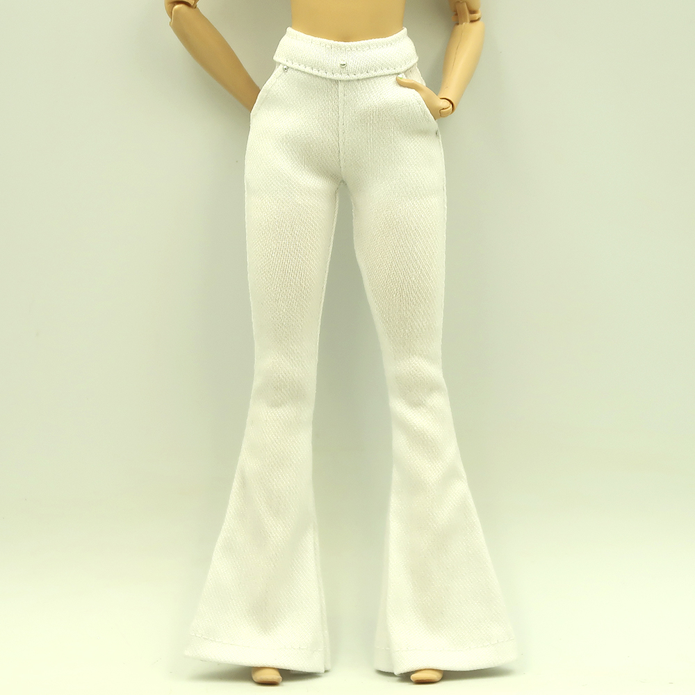 Calça de Barbie Flare Jeans Branco - Bella Doll
