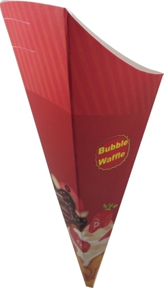 500 pçs Embalagem Cone Bubble Waffle - Loja Steince