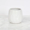 Maceta Blanca de cerámica P57366 en internet