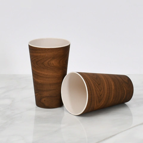 Vaso de fibra de bamboo Wood 533088