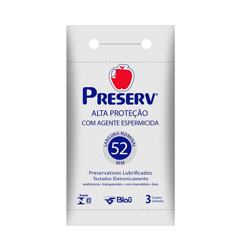 Preservativo alta proteção embalagem com 3uni - Preserv