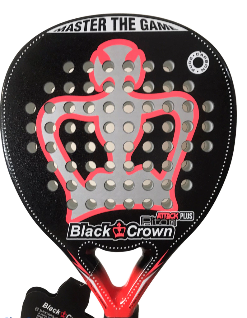 Paleta Padel Paddle Black Crown Piton Attack