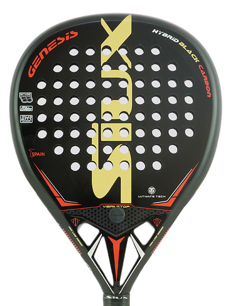 Paleta Padel Siux Importada Genesis Hybrid Black